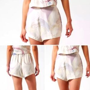 ATHLETA Calm Cool Shorts Multicolor Abstract Sleep Shorts Sz: M & 3X